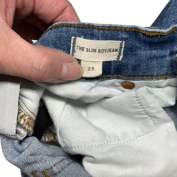 Madewell The Slim Boyjean in Walton Wash Size 25 - Picture 12 of 16